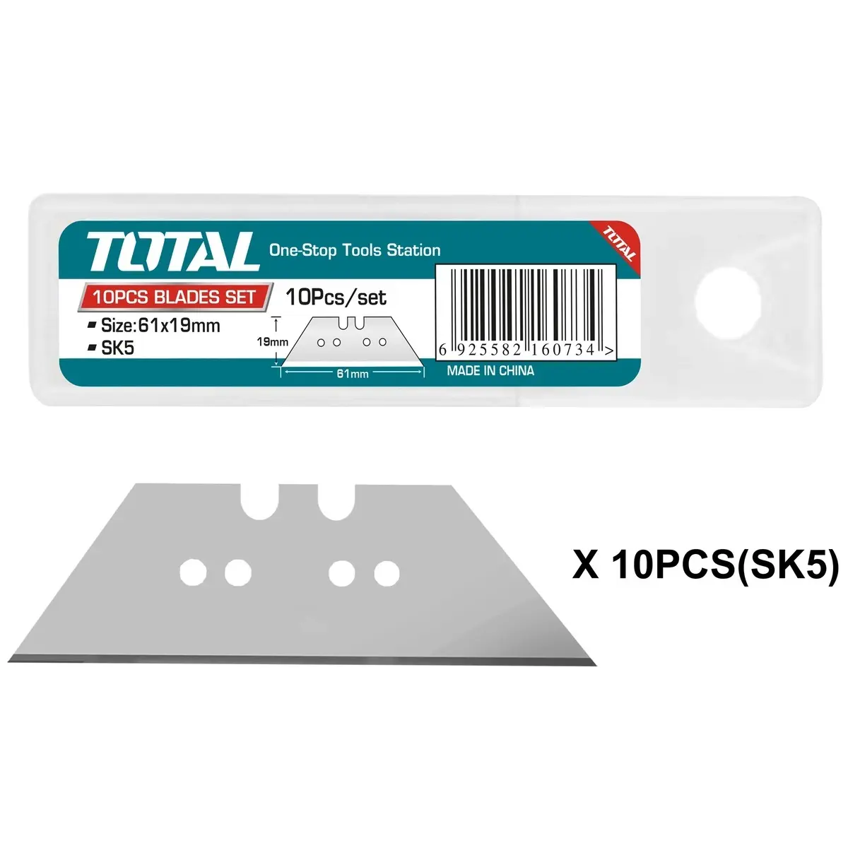 blades 61x19mm 10pcs set THT519611
