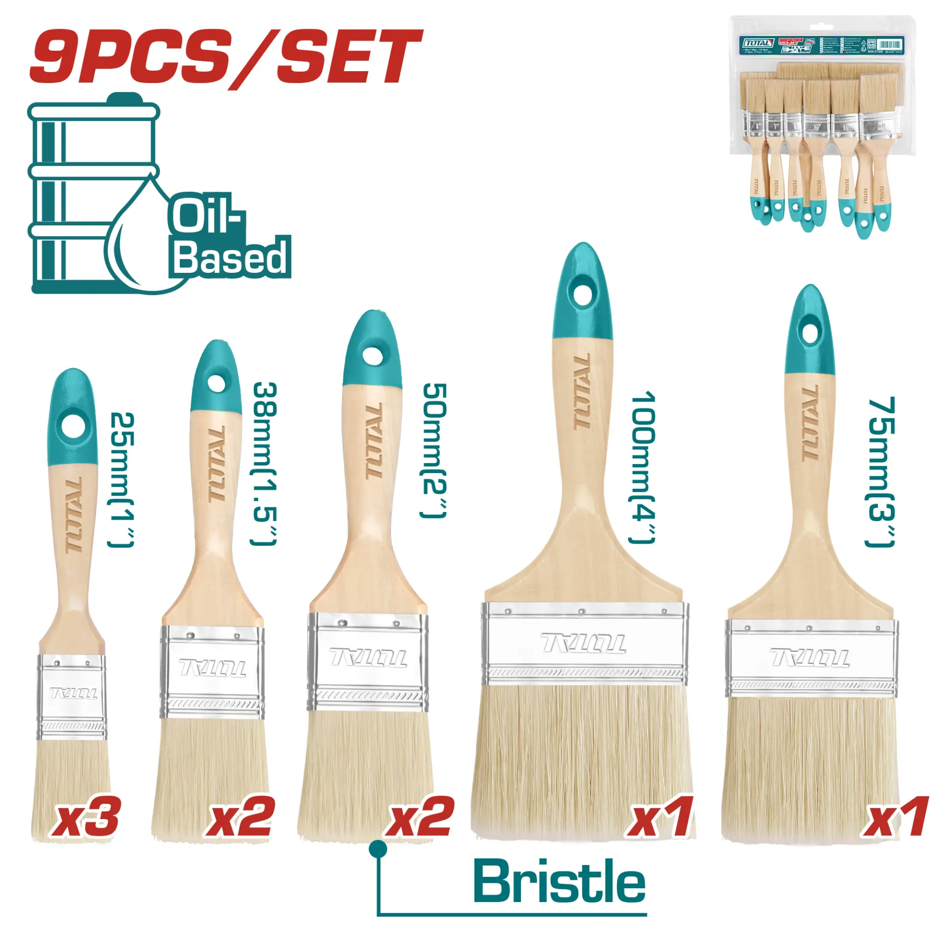 paint brush 9pcs set THT8414091