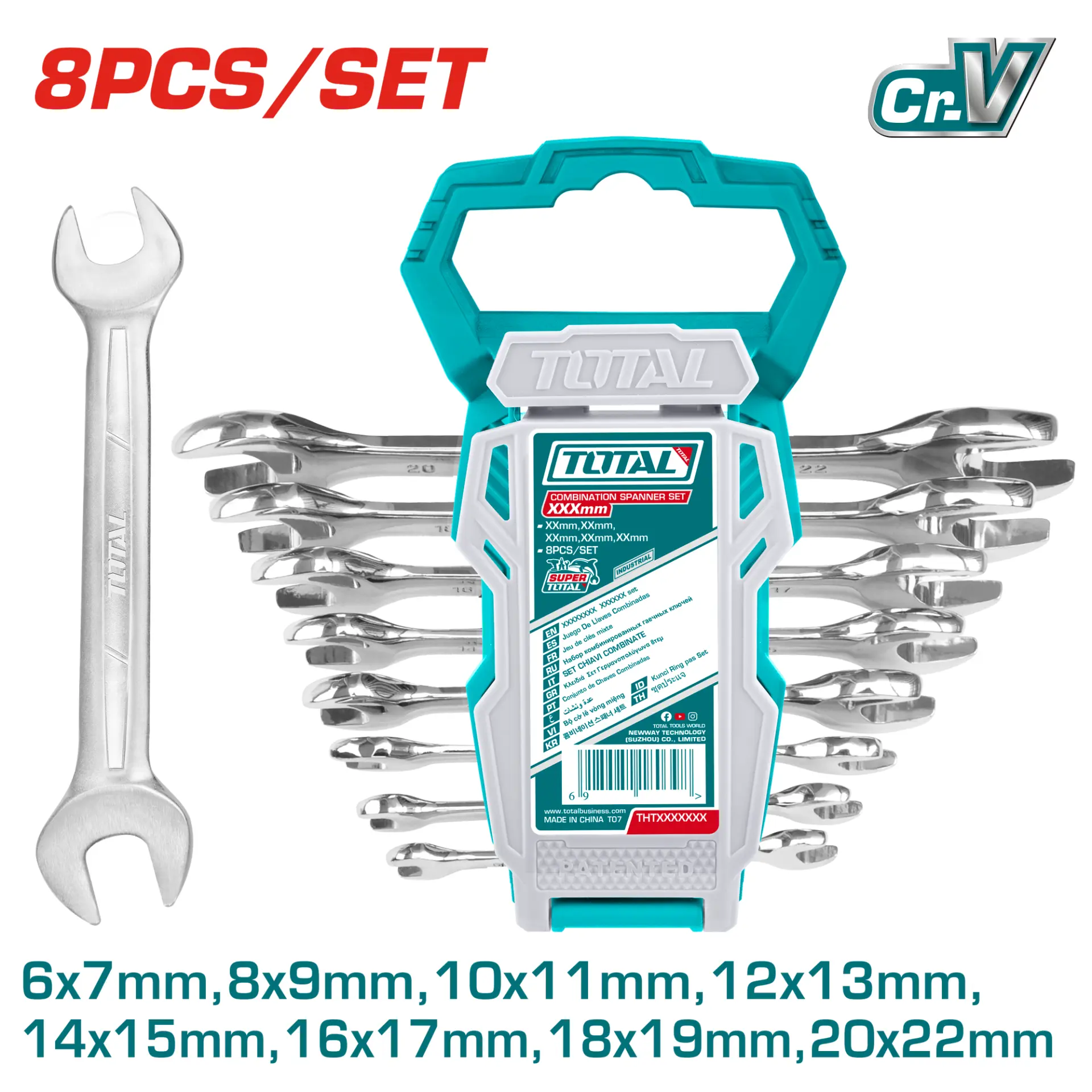 double open end spanner 8Pcs set THT102386