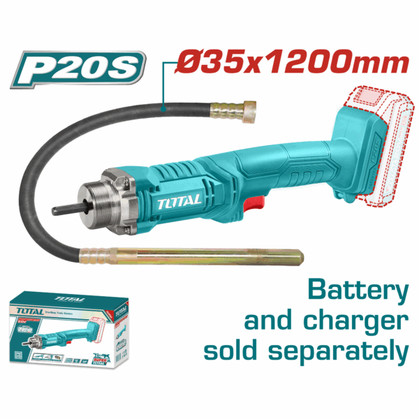 Cordless concrete vibrator 20V TCVLI202301