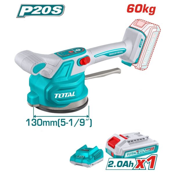 Cordless tile vibration machine SET TTVLI2001-1