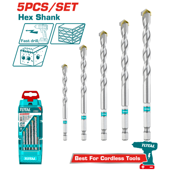 masonry drill bits 5 Pcs set TACSD6055